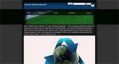 Desktop Screenshot of carolinamattressrecycling.com